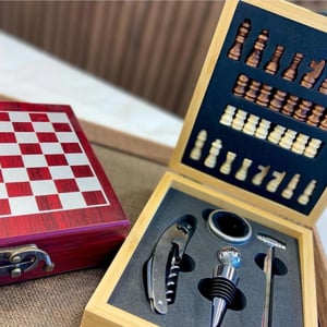 Set de vino Ajedrez